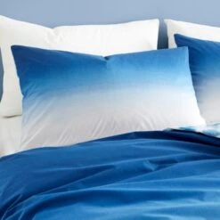 Navy Ombre Duvet Cover & Pillowcase Set 21 Navy Ombre Duvet Cover & Pillowcase Set -Home Luxe Studio 30876495 alt01