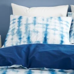 Navy Ombre Duvet Cover & Pillowcase Set 23 Navy Ombre Duvet Cover & Pillowcase Set -Home Luxe Studio 30876495 alt03