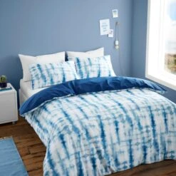 Navy Ombre Duvet Cover & Pillowcase Set 16 Navy Ombre Duvet Cover & Pillowcase Set -Home Luxe Studio 30876496 alt02