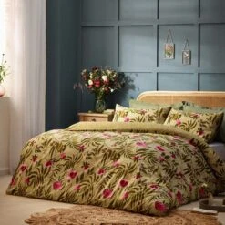 Wylder Nature House Of Bloom Poppy Duvet Cover & Pillowcase Set