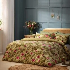 Wylder Nature House Of Bloom Poppy Duvet Cover & Pillowcase Set 9 Wylder Nature House Of Bloom Poppy Duvet Cover & Pillowcase Set -Home Luxe Studio 30876834 alt02