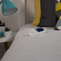 Zanussi Washable Electric Blanket Mattress Protector With Fitted Skirt 11 Zanussi Washable Electric Blanket Mattress Protector With Fitted Skirt -Home Luxe Studio 30877313 alt02