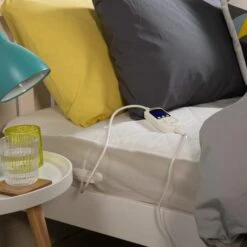 Zanussi Washable Electric Blanket Mattress Protector With Fitted Skirt 13 Zanussi Washable Electric Blanket Mattress Protector With Fitted Skirt -Home Luxe Studio 30877313 alt04