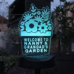 Personalised Plant Pot Outdoor Solar LED Light 15 Personalised Plant Pot Outdoor Solar LED Light -Home Luxe Studio 30878364 alt03