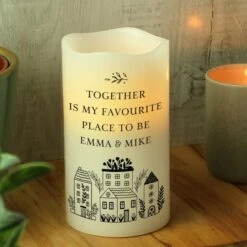 Personalised Home LED Candle 9 Personalised Home LED Candle -Home Luxe Studio 30878386 alt02