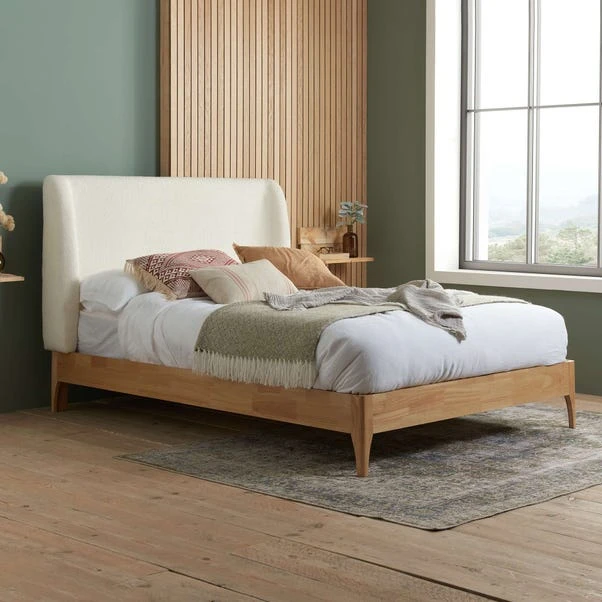 Halfden Wooden Bed Frame, Boucle 12 Halfden Wooden Bed Frame, Boucle - Image 10
