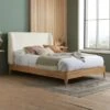 Halfden Wooden Bed Frame, Boucle -Home Luxe Studio 30879510