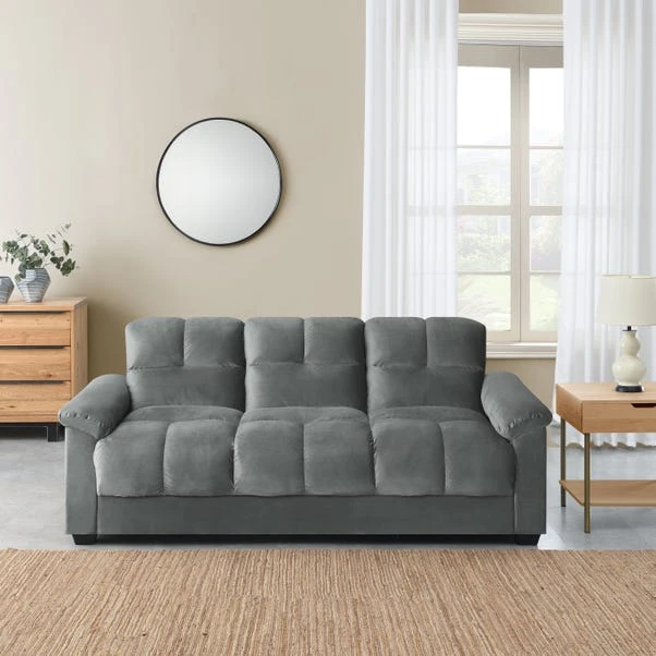 Margo Velvet With Storage Double Sofa Bed 9 Margo Velvet With Storage Double Sofa Bed - Image 7