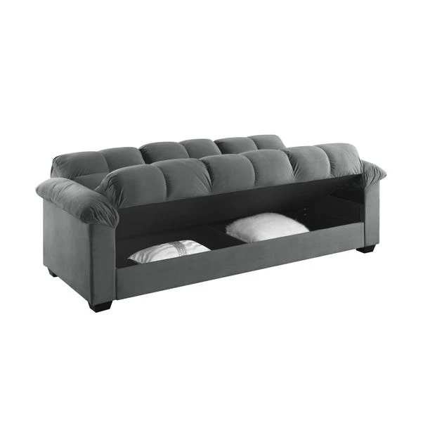 Margo Velvet With Storage Double Sofa Bed 12 Margo Velvet With Storage Double Sofa Bed - Image 10