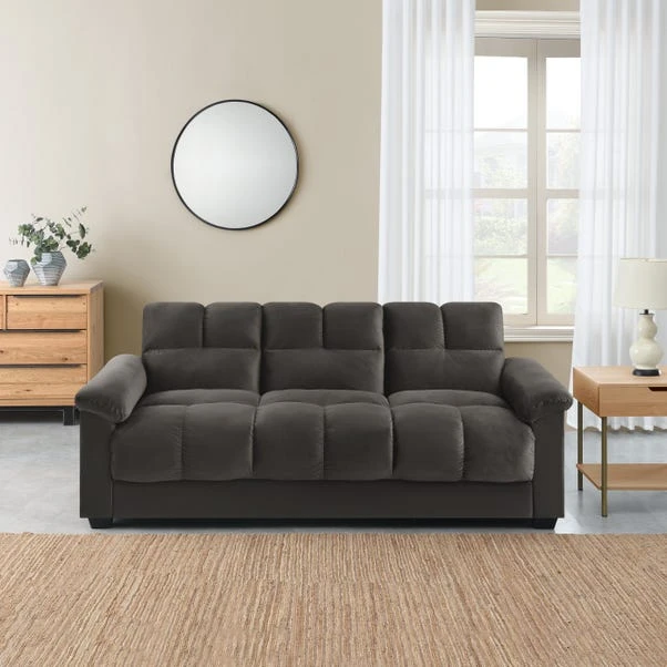 Margo Velvet With Storage Double Sofa Bed 3 Margo Velvet With Storage Double Sofa Bed