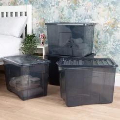 Wham Crystal Set Of 4 Storage Boxes & Lids 29 Wham Crystal Set Of 4 Storage Boxes & Lids -Home Luxe Studio 30880218