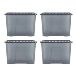 Wham Crystal Set Of 4 Storage Boxes & Lids 33 Wham Crystal Set Of 4 Storage Boxes & Lids -Home Luxe Studio 30880218 alt04