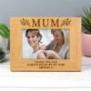 Personalised Floral Mum Oak Effect Landscape Photo Frame 1 Personalised Floral Mum Oak Effect Landscape Photo Frame -Home Luxe Studio 30880825