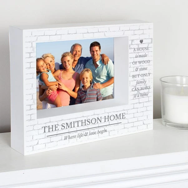 Personalised Family Landscape Box Photo Frame 5 Personalised Family Landscape Box Photo Frame - Image 3