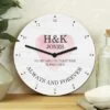 Personalised Couples Wooden Wall Clock 1 Personalised Couples Wooden Wall Clock -Home Luxe Studio 30880905