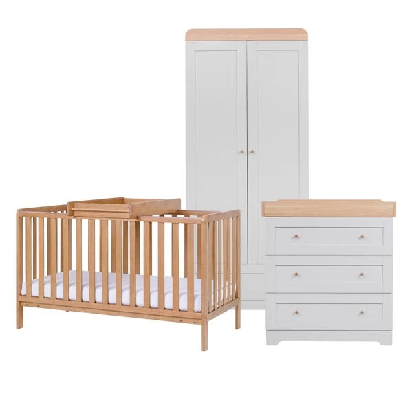 Tutti Bambini 3 Piece Oak Malmo Cot Bed And Rio Furniture Set 4 Tutti Bambini 3 Piece Oak Malmo Cot Bed And Rio Furniture Set - Image 2