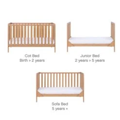 Tutti Bambini 3 Piece Oak Malmo Cot Bed And Rio Furniture Set 9 Tutti Bambini 3 Piece Oak Malmo Cot Bed And Rio Furniture Set -Home Luxe Studio 30884636 alt02