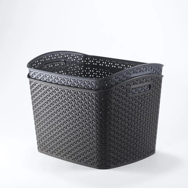 Curver My Style Extra Large Storage Basket, Grey 6 Curver My Style Extra Large Storage Basket, Grey - Image 4