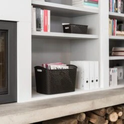 Curver My Style Extra Large Storage Basket, Grey 11 Curver My Style Extra Large Storage Basket, Grey -Home Luxe Studio 30885367 alt04