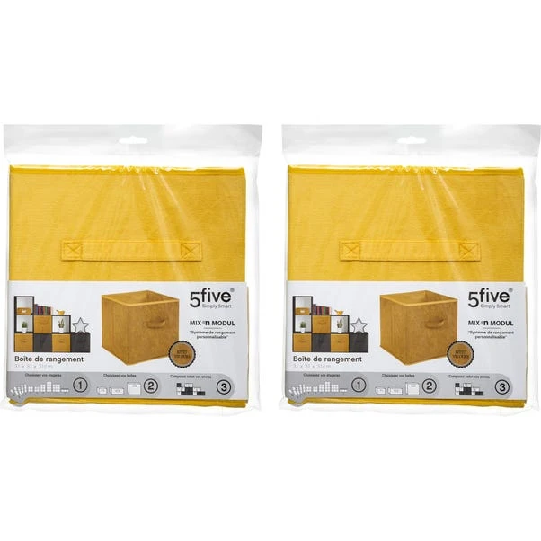 Mix And Modul Set Of 2 Velvet Cube Storage Boxes 11 Mix And Modul Set Of 2 Velvet Cube Storage Boxes - Image 9