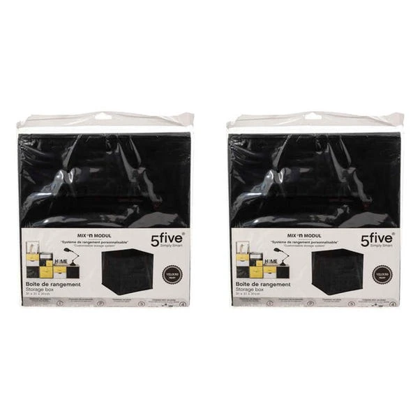 Mix And Modul Set Of 2 Velvet Cube Storage Boxes 8 Mix And Modul Set Of 2 Velvet Cube Storage Boxes - Image 6