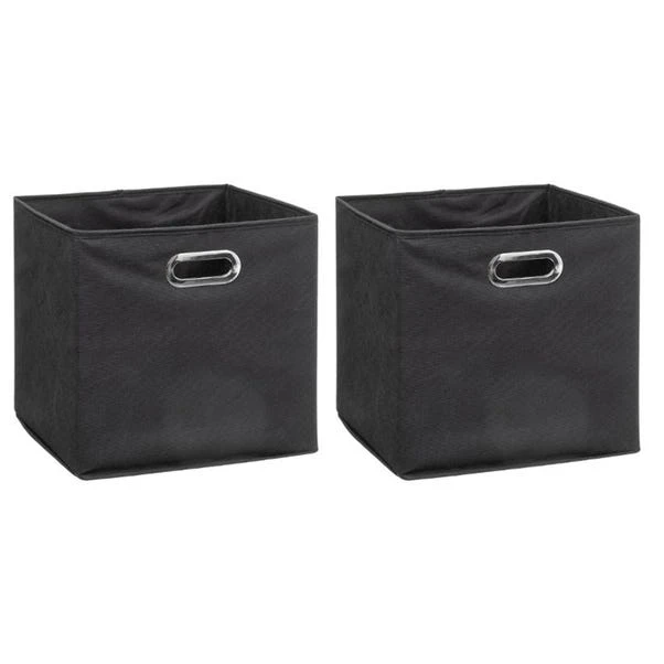 Mix And Modul Set Of 2 Linen Effect Cube Storage Boxes 12 Mix And Modul Set Of 2 Linen Effect Cube Storage Boxes - Image 10