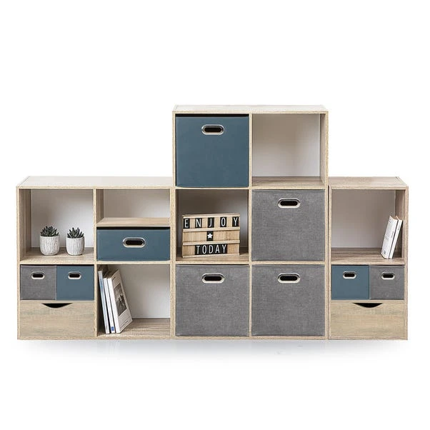 Mix And Modul Set Of 2 Linen Effect Cube Storage Boxes 11 Mix And Modul Set Of 2 Linen Effect Cube Storage Boxes - Image 9