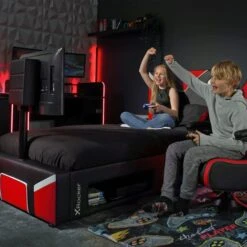 X Rocker Cerberus Twist TV Single Gaming Bed Frame 39 X Rocker Cerberus Twist TV Single Gaming Bed Frame -Home Luxe Studio 30885610 alt05