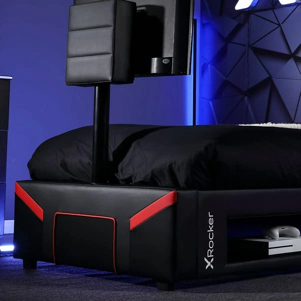 X Rocker Cerberus Twist TV Single Gaming Bed Frame 8 X Rocker Cerberus Twist TV Single Gaming Bed Frame - Image 6