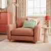 Hattie Slub Faux Linen Snuggle Sofa -Home Luxe Studio 30886143