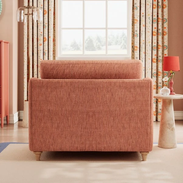 Hattie Slub Faux Linen Snuggle Sofa 5 Hattie Slub Faux Linen Snuggle Sofa - Image 3