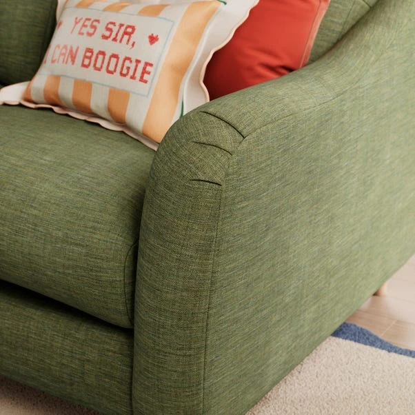 Hattie Slub Faux Linen 3 Seater Sofa 16 Hattie Slub Faux Linen 3 Seater Sofa - Image 14