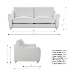 Hattie Slub Faux Linen 3 Seater Sofa 39 Hattie Slub Faux Linen 3 Seater Sofa -Home Luxe Studio 30886233 alt09