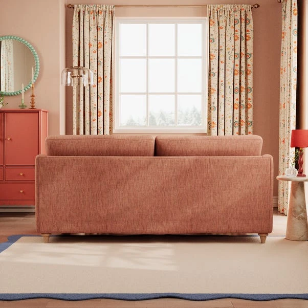 Hattie Slub Faux Linen 3 Seater Sofa 5 Hattie Slub Faux Linen 3 Seater Sofa - Image 3