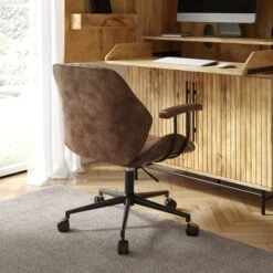 Clement Faux Leather Office Chair 27 Clement Faux Leather Office Chair -Home Luxe Studio 30886352 alt01