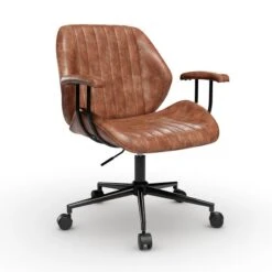 Clement Faux Leather Office Chair 31 Clement Faux Leather Office Chair -Home Luxe Studio 30886352 alt05