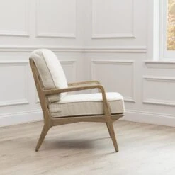 Idris Wooden Armed Accent Chair 9 Idris Wooden Armed Accent Chair -Home Luxe Studio 30887525 alt02