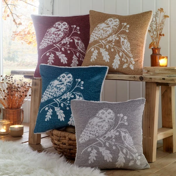 Lodge Woodland Owls Cushion 9 Lodge Woodland Owls Cushion - Image 7