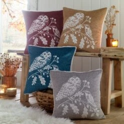 Lodge Woodland Owls Cushion 11 Lodge Woodland Owls Cushion -Home Luxe Studio 30888538 alt02