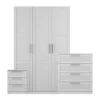 Harmony Sudbury Framed 3 Piece Triple Wardrobe Bedroom Furniture Set 2 Harmony Sudbury Framed 3 Piece Triple Wardrobe Bedroom Furniture Set -Home Luxe Studio 30888859