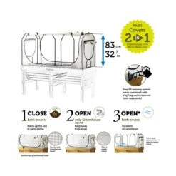 VegTrug Medium Classic Greenhouse Frame And Multi Cover Set 7 VegTrug Medium Classic Greenhouse Frame And Multi Cover Set -Home Luxe Studio 30890314 alt02