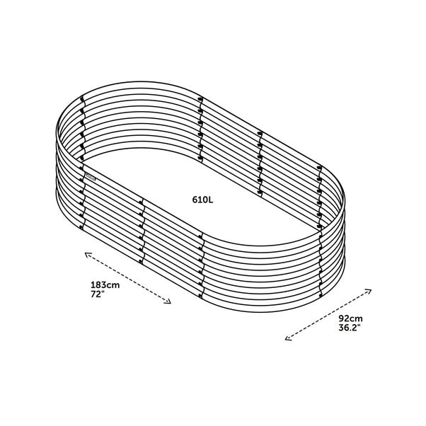 VegTrug VegTub Modular Metal Raised Bed Kit 7 VegTrug VegTub Modular Metal Raised Bed Kit - Image 5