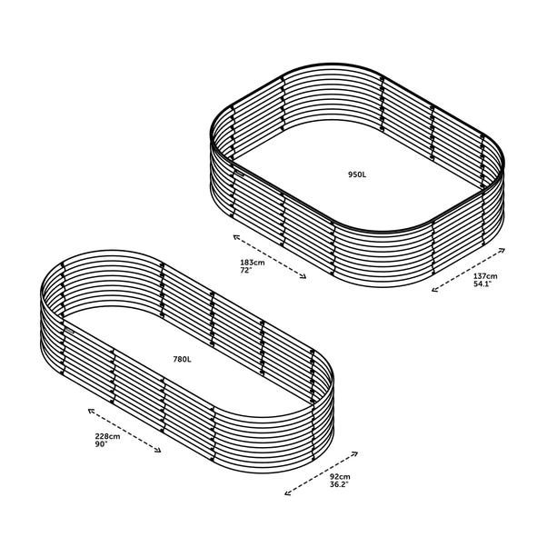 VegTrug VegTub Modular Metal Raised Bed Kit 8 VegTrug VegTub Modular Metal Raised Bed Kit - Image 6