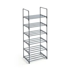 6 Tier Plastic Shoe Rack 13 6 Tier Plastic Shoe Rack -Home Luxe Studio 30890609 alt02
