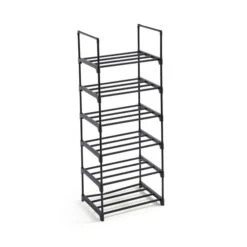 6 Tier Plastic Shoe Rack 10 6 Tier Plastic Shoe Rack -Home Luxe Studio 30890610 alt02