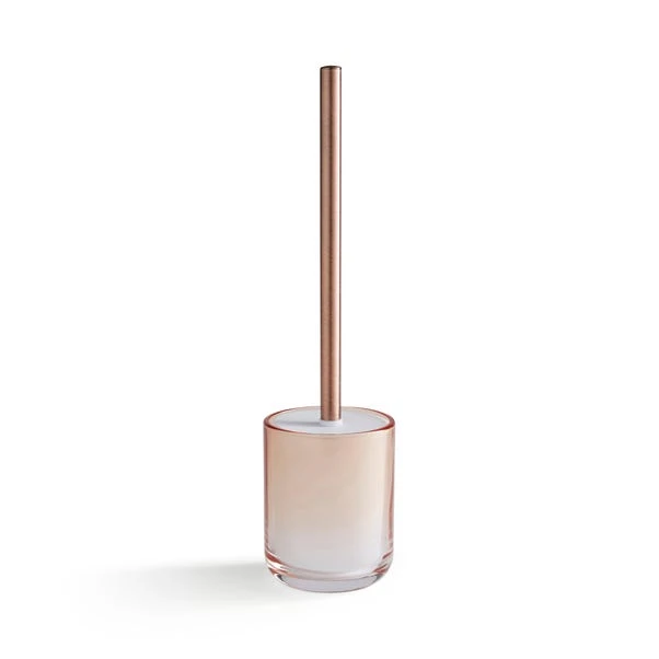 Ombre Apricot Glass Toilet Brush 5 Ombre Apricot Glass Toilet Brush - Image 3