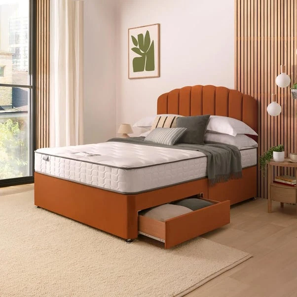 Silentnight Divan Bed With Velvet Merlin Headboard 7 Silentnight Divan Bed With Velvet Merlin Headboard - Image 5