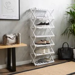 7 Tier Bamboo Shoe Rack 14 7 Tier Bamboo Shoe Rack -Home Luxe Studio 30891259