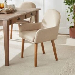 Agnes Carver Dining Chair, Fabric 29 Agnes Carver Dining Chair, Fabric -Home Luxe Studio 30891289