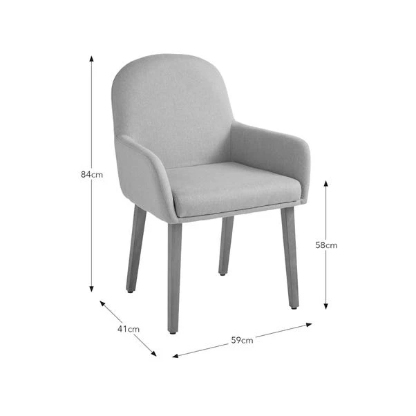 Agnes Carver Dining Chair, Fabric 15 Agnes Carver Dining Chair, Fabric - Image 13